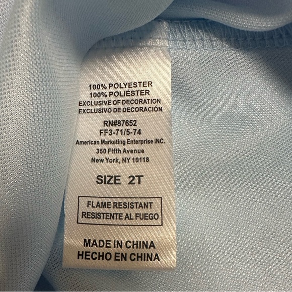 Disney Frozen Elsa Dress/Costume/NightGown - Blue NWT - Picture 4 of 6